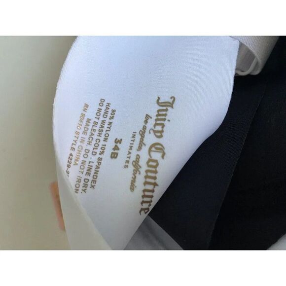 Juicy Couture Bra 2 Pack Sz 34B SEXY Push Up JC4229 White Black NEW - Picture 8 of 8